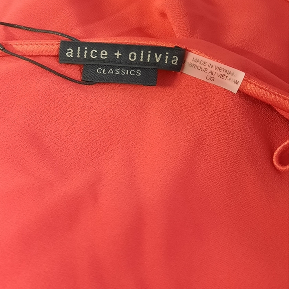 Alice + Olivia Harmon Camisole Top Women's Large Draped Cowl Neck Blouse - Picture 8 of 8